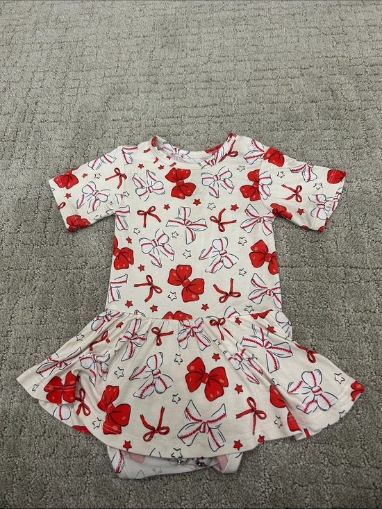 Dream Big Little Co. Other - Toddler Girls' Red Bow Print Play Dress